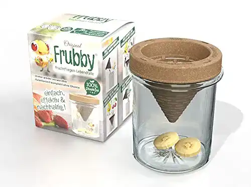 Fruchtfliegenfalle frubby – Nachhaltige Lebendfalle für Küchen