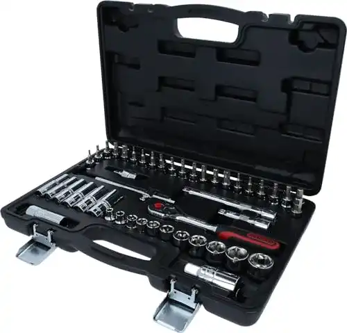 KS Tools Ratschenkasten 3/8 Zoll Chrome Steckschlüssel-Satz 46-teilig