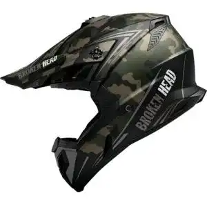 Broken Head Helm Squadron Rebelution Camouflage für Motocross und Quad