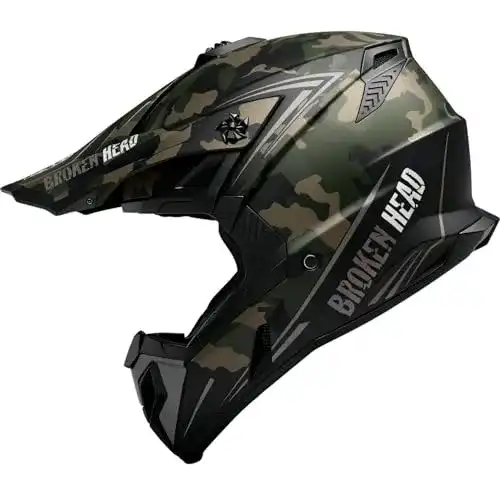 Broken Head Helm Squadron Rebelution Camouflage für Motocross und Quad