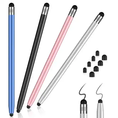 Mixoo Tablet-Stift Set mit 4 Stylus Pens und 2-in-1 Funktion