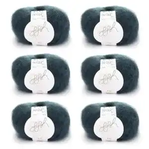 Mohair Wolle ggh Kid Box mit 6 Knäuel Kid Mohair Strickwolle