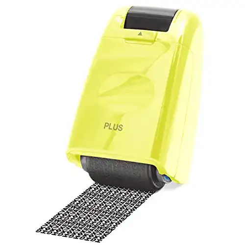 Rollstempel Plus Japan Datenschutz Camouflage Gelb 1er Pack