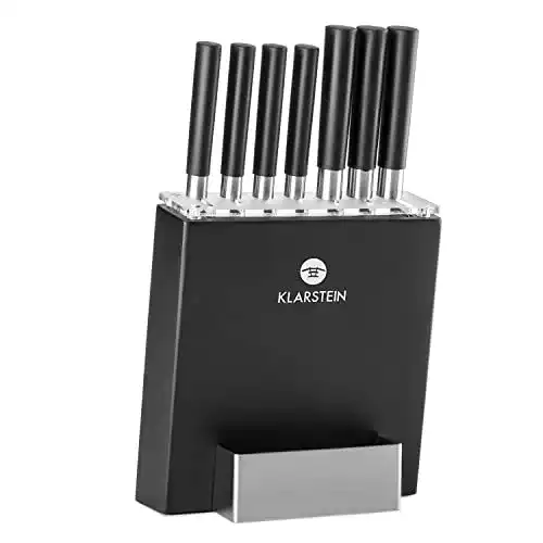 Klarstein Kitano Messerblock 8-teiliges Messer-Set