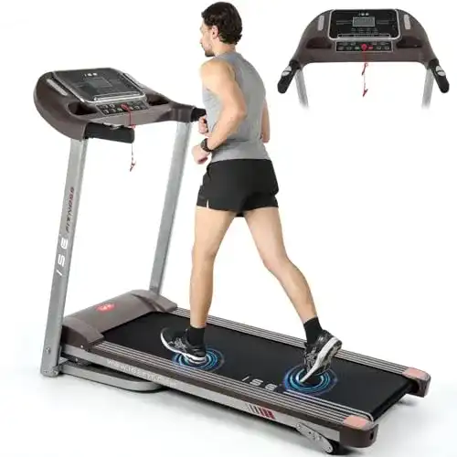 ISE Profi Laufband klappbar mit 12 Trainingsprogrammen