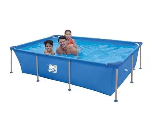 Rechteckiger Aufstellpool Happy People Piscine Tubulaire 258 x 179 x 66 cm