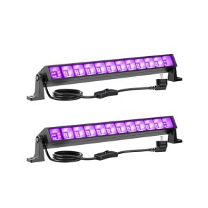 Onforu 2er Set 27W LED Schwarzlichtstrahler für UV-Beleuchtung