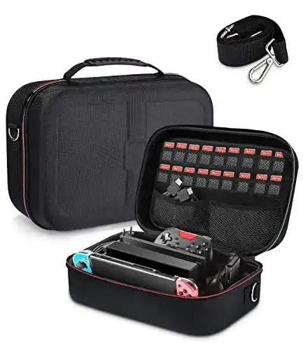 Sobeau Tasche für Nintendo Switch – robuste Tragetasche mit Zubehör