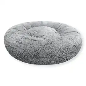 Hundebett Donut 4L Textil Fuzzy für kleine Hunde und Katzen
