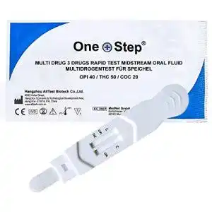 One Step Multi Drogenschnelltest für Speichel – THC, Kokain, Opiate