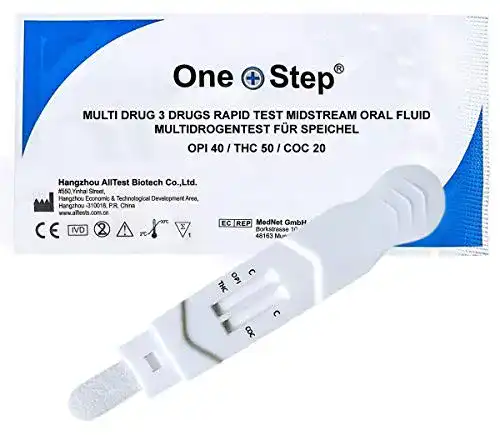 One Step Multi Drogenschnelltest für Speichel – THC, Kokain, Opiate