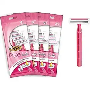 Bic Pure Lady Einwegrasierer für Damen, 16 Stück mit 3 Klingen