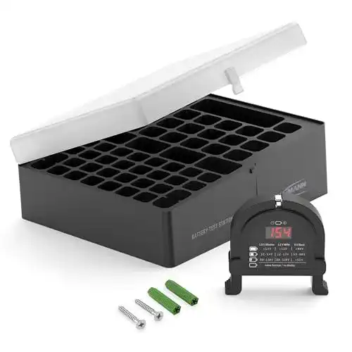 Batterie-Aufbewahrungsbox Ansmann für AAA Micro, AA Mignon und 9V Block