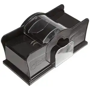 Kartenmischmaschine Piatnik 00 2996 mit Kurbel in Schwarz