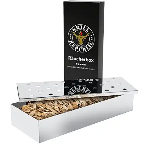 Räucherbox aus Edelstahl für Gasgrill und Smoker von Grill Republic