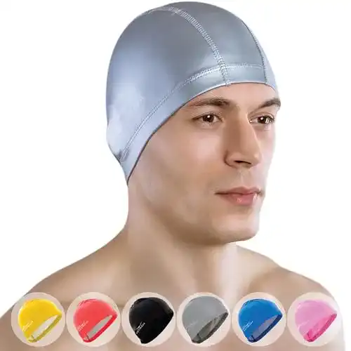 Badekappe AqtivAqua Damen Herren Kinder Spandex Stoff