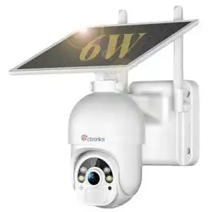 Ctronics Solar-Überwachungskamera 2K 3MP für Außenbereiche