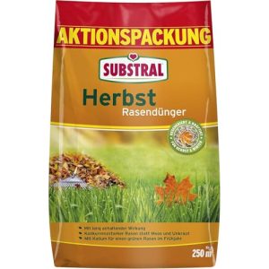 Rasendünger mit Unkrautvernichter von Substral für den Herbst