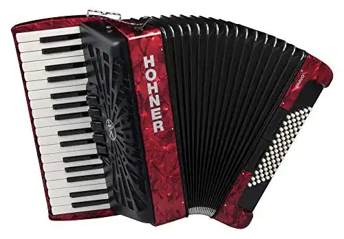Hohner Bravo III 72 SilentKey Akkordeon mit 34 Tasten und 72 Bässen