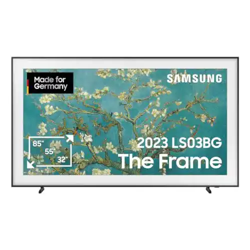 Samsung QLED 4K Fernseher 85 Zoll The Frame mit mattem Display