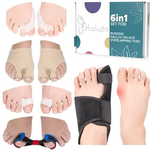 Hallux Schiene Haluto 6in1 Set zur Korrektur von Hallux Valgus