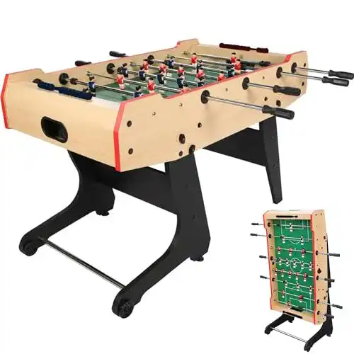 Tischkicker klappbar von Devessport – praktischer Tischfußball
