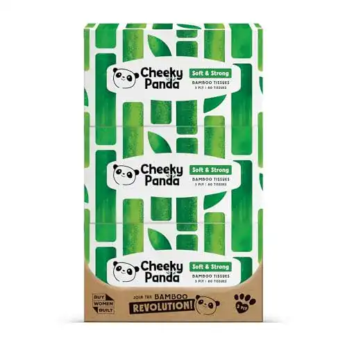 Taschentücher-Box von The Cheeky Panda aus Bambus