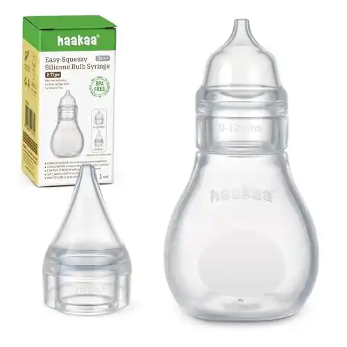 Haakaa Silikon Nasensauger für Babys – Sicherer Nasenreiniger