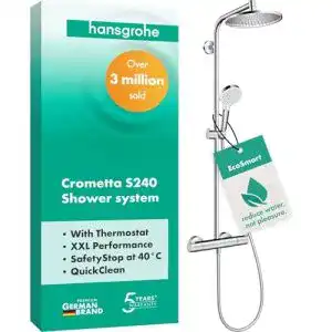 Duschsystem Hansgrohe Crometta S mit EcoSmart Technologie