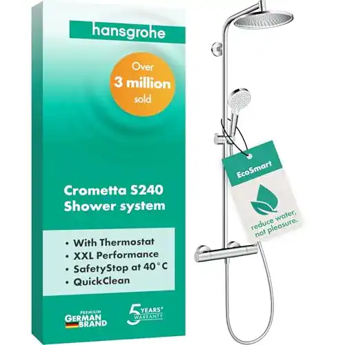 Duschsystem Hansgrohe Crometta S mit EcoSmart Technologie