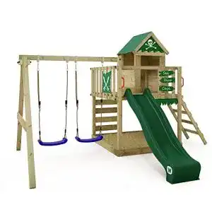 Wickey Spielturm Klettergerüst Smart Cave mit Schaukel und Rutsche