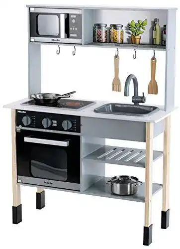 Miele Kinderküche aus Holz (MDF) in Weiß für Kinder