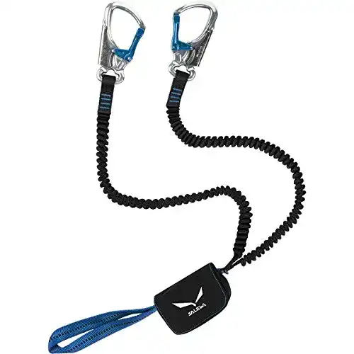 Klettersteigset Salewa Via Ferrata Premium Attac in Silber und Royalblau