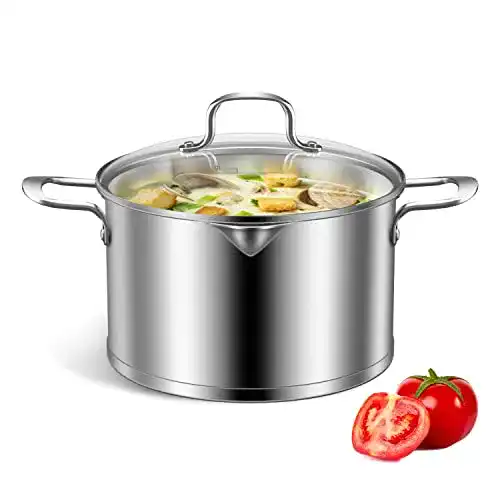 Kochtopf 28 cm aus Edelstahl mit 9 Litern Fassungsvermögen