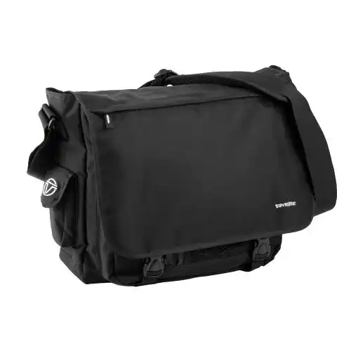 Messenger Bag Travelite Basics Unisex Umhängetasche schwarz