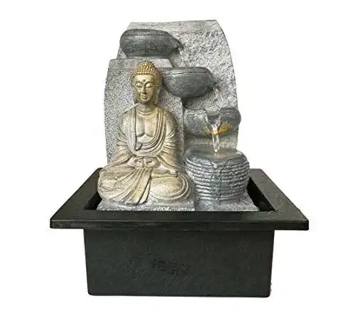 Zimmerbrunnen Dehner Steine mit LED-Beleuchtung, 25 x 17,5 x 21 cm