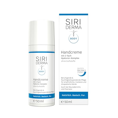 Vegane Handcreme Siriderma für basische Handpflege ohne Parfum