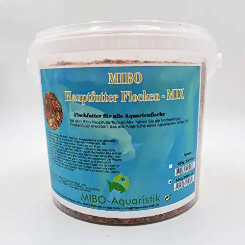 Flockenfutter für Zierfische von Mibo-Aquaristik, 5000 ml
