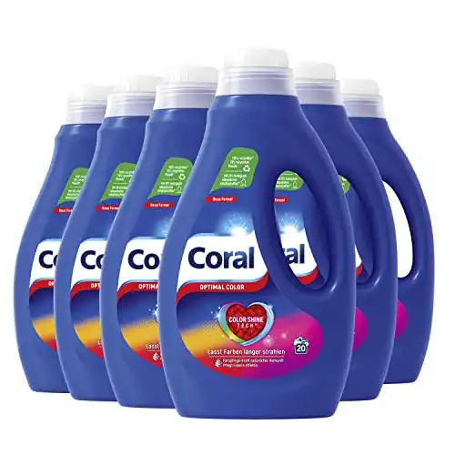 Persil Waschmittel Coral Flüssigwaschmittel Optimal Color 6 x 1L