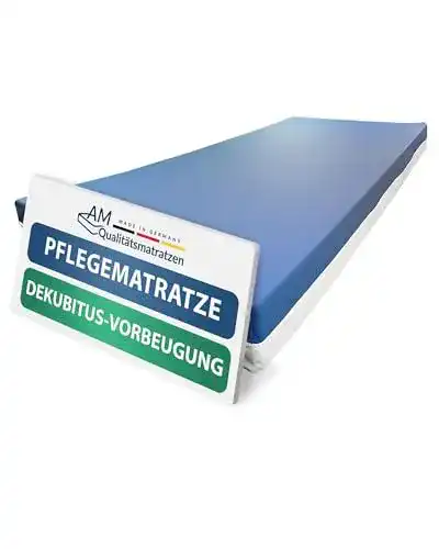AM Qualitätsmatratzen Pflegematratze 90x200cm für Heimpflege