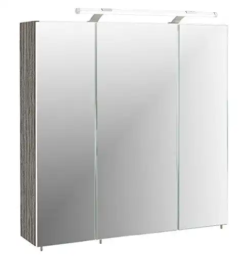 Spiegelschrank Schildmeyer Trient, 70 x 16 x 75 cm, esche grau Dekor