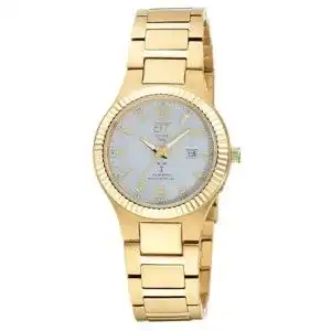 Funk-Solaruhr Damen ETT Eco Tech Time mit Titan-Armband