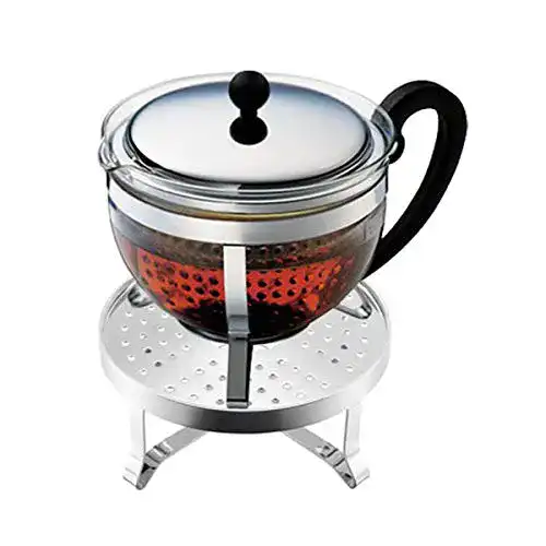 Teekannen Bodum Chambord Set mit Plastikfilter, 1,3 Liter