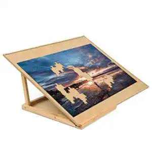 Puzzlebrett Becko Us mit Halterung aus Holz für bis zu 1000 Teile