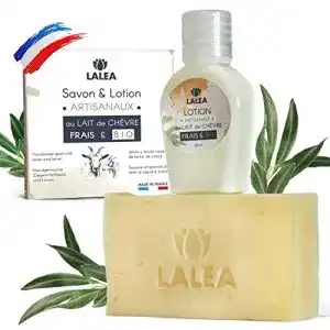 Ziegenmilchseife und Lotion für Hautpflege mit Anti-Pickel und Anti-Akne-Eigenschaften