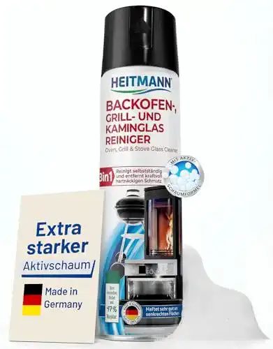 Kaminglasreiniger Heitmann für Grill und Kaminglas, 400 ml