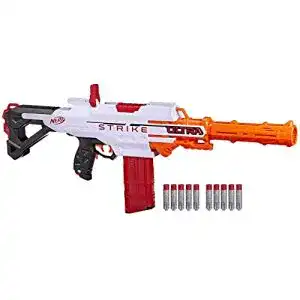 Nerf Sniper Hasbro Ultra Strike Motorisierter Blaster mit Clip-Magazin
