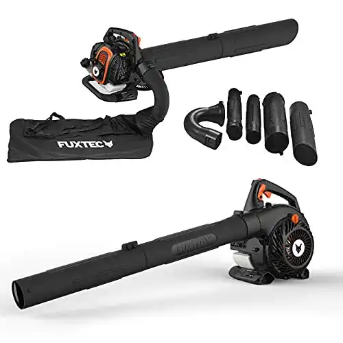 Fuxtec Profi Benzin Laubsauger FX-LBS126P mit Bläser und Häcksler