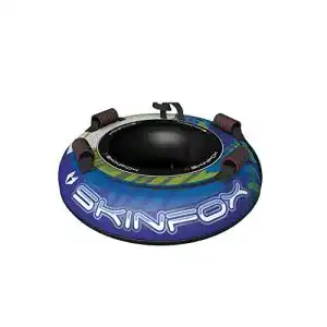 Skinfox Snowtube Ø 100 cm – Aufblasbarer Schlitten in Blau-Grün