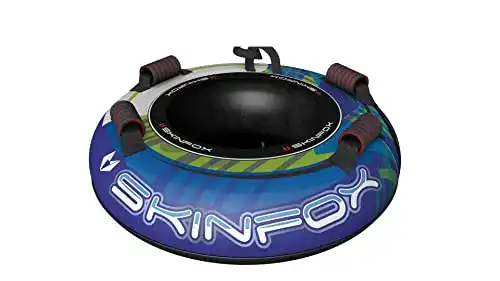 Skinfox Snowtube Ø 100 cm – Aufblasbarer Schlitten in Blau-Grün